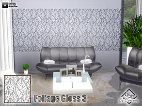 Sims 3 — Foliage Gloss 3 by Devirose — A recolorable pattern, lines of foliage,modern and elegant.Base Game Compatible,no