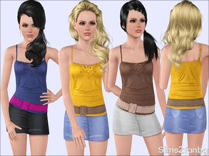 Sims 3 — 350 - Casual outfit by sims2fanbg — .:350 - Casual set for teens:. Outfit in 3 recolors,Recolorable,Launcher