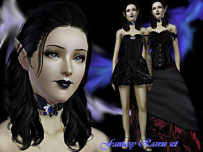 Sims 3 — Fantasy Ravenset_T.D. by Sylvanes2 — A lovely set inspired by the magical bird the Raven. Everything is desinged