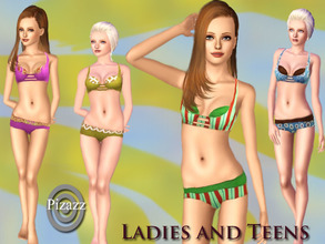 Sims 3 — Sunny Days Teen and Adult by pizazz — A great swimsuit to wear out to the beach or pool. Looks greats in any