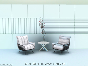 Sims 3 — outoftheway lines set by barbara93 — Lines set for you home is on the move. Decorate your home with recolourable