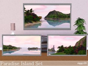 Sims 3 — Paradise Island Set by ziggy28 — A set of three screenshots taken by me in game. Custom mesh by Adonispluto used