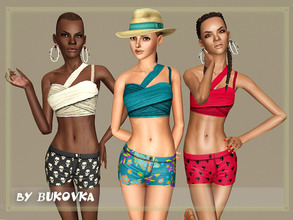 Sims 3 — Lagoon  by bukovka — A set of clothes for young and adult women. Universal outfit - will look appropriate on the