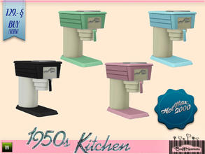 Sims 3 — 1950s Kitchen Hot Max 2000 by BuffSumm — Let your Sim rock the 50ies! Teengirls in Petticoat, Elvis and