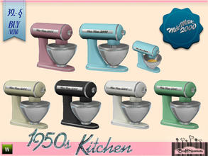 Sims 3 — 1950s Kitchen Mix Max 2000 by BuffSumm — Let your Sim rock the 50ies! Teengirls in Petticoat, Elvis and