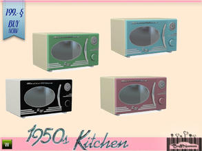 Sims 3 — 1950s Kitchen Retrowave by BuffSumm — Let your Sim rock the 50ies! Teengirls in Petticoat, Elvis and