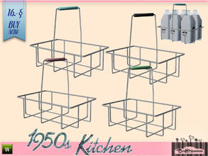 Sims 3 — 1950s Kitchen Bottleholder by BuffSumm — Let your Sim rock the 50ies! Teengirls in Petticoat, Elvis and