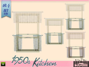 Sims 3 — 1950s Kitchen Curtain 1x1 F by BuffSumm — Let your Sim rock the 50ies! Teengirls in Petticoat, Elvis and