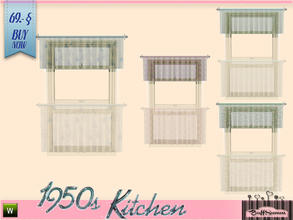 Sims 3 — 1950s Kitchen Curtain 1x1 B by BuffSumm — Let your Sim rock the 50ies! Teengirls in Petticoat, Elvis and