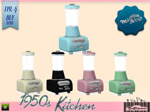 Sims 3 — 1950s Kitchen Mix Max 3000 by BuffSumm — Let your Sim rock the 50ies! Teengirls in Petticoat, Elvis and