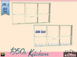 Sims 3 — 1950s Kitchen Window by BuffSumm — Let your Sim rock the 50ies! Teengirls in Petticoat, Elvis and Rock'n'Roll.