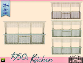 Sims 3 — 1950s Kitchen Curtain 2x1 D by BuffSumm — Let your Sim rock the 50ies! Teengirls in Petticoat, Elvis and