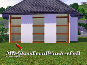 Sims 3 — MB-GlassFrontWindowLeft by matomibotaki — MB-GlassFrontWindowLeft, left part of the window set, with mouldings,