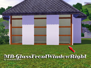 Sims 3 — MB-GlassFrontWindowRight by matomibotaki — MB-GlassFrontWindowRight, right part of the window set, with