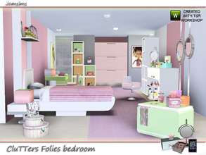Sims 3 — kids bedroom clutters folies by jomsims —  This children's bedroom is sweet and modern with a little whimsical