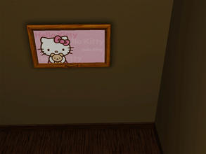 Sims 3 — Hello kitty painting 1 by Emma4ang3l2 — A beautiful and girly painting with the famous Hello Kitty designed for