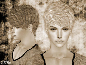 Sims 2 — Demonic Hairstyle - Mesh by Cazy — Hairstyle for male young adult~elder