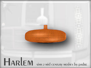 Sims 2 — Harlem Mid Century - Flat Vase by Padre — A large set of meshes inspired by the mid century era.