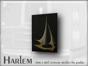 Sims 2 — Harlem Mid Century - String Art by Padre — A large set of meshes inspired by the mid century era.