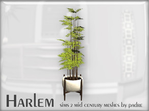 Sims 2 — Harlem Mid Century - Planter Bamboo by Padre — A large set of meshes inspired by the mid century era. *This item
