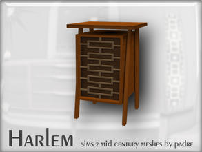 Sims 2 — Harlem Mid Century - End Table by Padre — A large set of meshes inspired by the mid century era. This item has a