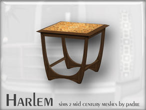 Sims 2 — Harlem Mid Century - G-Plan Small Table by Padre — A large set of meshes inspired by the mid century era. 