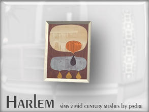Sims 2 — Harlem Mid Century - Leaning Art Work by Padre — A large set of meshes inspired by the mid century era.