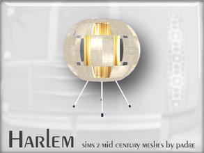 Sims 2 — Harlem Mid Century - Table Lamp by Padre — A large set of meshes inspired by the mid century era.