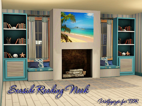 Sims 3 — Seaside Reading Nook by wolfspryte — Hello.. here is the next set in my Seaside Series.. the reading nook..