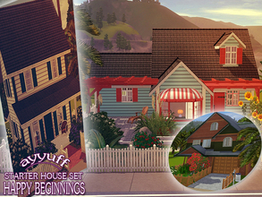 Sims 3 — Happy Beginnings02*Starter House Set* by ayyuff — Three cozy and stylish houses in order to accumulate new