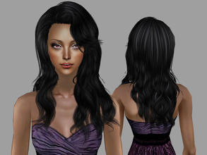 Sims 2 — Artificial Love Hairstyle - Black by Cazy — Hairstyle for female, young adult~elder