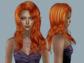 Sims 2 — Artificial Love Hairstyle - Red by Cazy — Hairstyle for female, young adult~elder