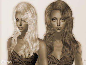 Sims 2 — Artificial Love Hairstyle - Mesh by Cazy — Hairstyle for female, young adult~elder