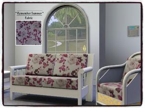 Sims 3 — Remember Summer - *FABRIC* by Xodess — Flower fabric pattern for any use you desire; whether it be to place it