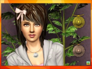 Sims 3 — Disc Necklace by Tomislaw — Coming with three pallets. Suitable for gender: Teen - Young | Adult - Elder.