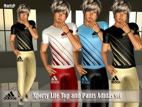 Sims 3 — SportyLife  Set by MartyP — ~2 Recolourable Chanels. ~Lovely with any colors. ~CAS and Luncher Thumbnail. ~Young