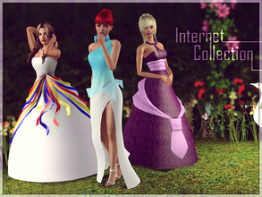 Sims 3 — Internet Collection by Kiolometro — Dresses, from sketches by unknown author. In style of Internet giants. First