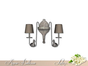 Sims 3 — Aciacia Bathroom Wall Sconce by Lulu265 — Part of the Acacia Bathroom Set Fully CAStable Made by Lulu265 for