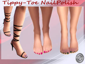 Sims 3 — Tippy Toe Nail Polish by pizazz — Look great from head to toe with Tippy-toe nail polish!