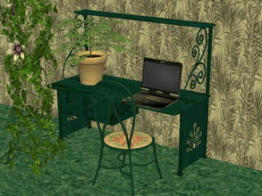 Sims 2 — Arcadia Desk Recolor Set - Meesha-s2l-da-blugrn by zaligelover2 — 12 recolors of Sims2Luxe\'s Arcadia Desk. Mesh