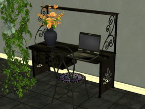 Sims 2 — Arcadia Desk Recolor Set - Meesha-s2l-da-blk by zaligelover2 — 12 recolors of Sims2Luxe\'s Arcadia Desk. Mesh
