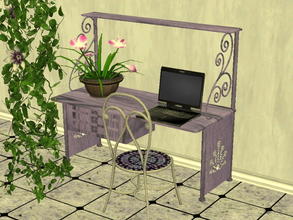 Sims 2 — Arcadia Desk Recolor Set - Meesha-s2l-da-prpl by zaligelover2 — 12 recolors of Sims2Luxe\'s Arcadia Desk. Mesh