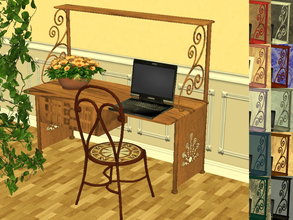 Sims 2 — Arcadia Desk Recolor Set by zaligelover2 — 12 recolors of Sims2Luxe\'s Arcadia Desk. Mesh can be found at