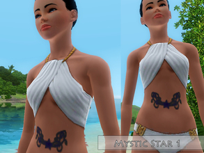 Sims 3 — Mystic Star 1.0 tattoo by barbara93 — Mystic Star tattoo for your mystic body. 