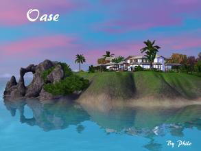 Sims 3 — Oase by philo — This large tropical bungalow offers your Sims a place where to escape and enjoy a peacefull