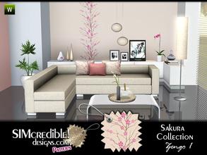 Sims 3 — Sakura by SIMcredible! — Modern pattern with Asian inspiration. By SIMcredibledesigns.com