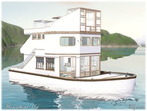 Sims 3 — Family Houseboat-04 by TugmeL — Stylish and modern houseboat for your simmies! It's completely furnished..