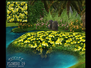 Sims 3 — Flowers09 by ayyuff —  terrain paint
