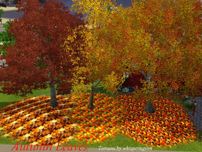 Sims 3 — Autumn Leaves whisperingsim by whisperingsim — Autumn Leaves is a set of three terrain paints depicting the