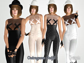 Sims 3 — ~Outrageous Edgy Outfit~ by Cleotopia — Tired of these girly, safe-played dresses? Get out of your comfort zone
